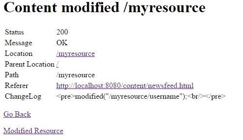 Content modified myresource